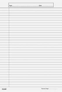 Eclet 60 Sheet 120 GSM A4 THICK both side Ruled White Project Sheets Ruled A4 60 sheet 120 gsm Project Paper