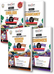 Educart Term 2 Class 12 Sample Papers Bundle Of 4 Accountancy, Economics, Business Studies & English Books For 2022 (Based On The CBSE Term-2 Subjective Sample Paper Released On 14 Jan 2022)