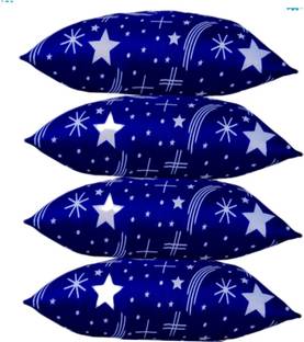 C K COMPANY Microfibre Nature Sleeping Pillow Pack of 4