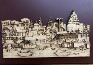 WOOD CARWING HANDICRAFT WCGG_25*20 Decorative Showpiece  -  20 cm