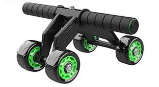 kaisum Abdominal Ab Roller with 4 Wheel Exercise Equipment (green) Ab Exerciser