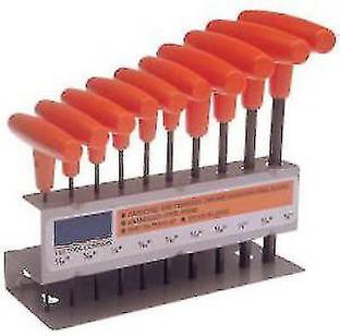 uptodatetools Allen (Hex) Key Wrench Set 9 PC Metric T-Handle Hex (Multi-Colour) Allen Key Set