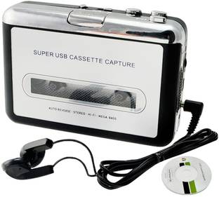 microware USB Cassette to MP3 Converter, Cassette Tape Converter Player Recorder to MP3 MP3 Player