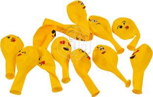 Smartcraft Printed Combo of Emoji Balloons (Pack of 25) with Balloon Stand- Multicolor Balloon Bouquet