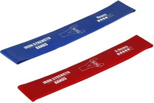A-TAPE Exercise Sports Loop Band | X-heavy & Heavy (Pack of 2, Blue| Red) Resistance Tube