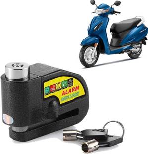 ZRIDE Anti-Theft Alarm Wheel Disc Brake Security Bike Alarm Lock Waterproof 110db Heavy Duty For Honda Activa 6G Disc Lock
