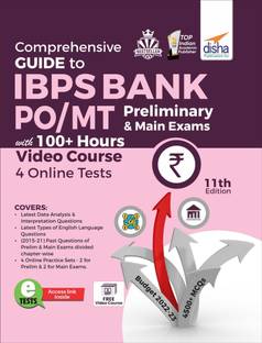 Comprehensive Guide to Ibps Bank Po/ Mt Preliminary & Main Exams with 100+ Hours Video Course & 4 Online Tests