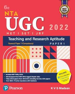 UGC Net /Set/Jrf Paper 1 Teaching and Research Aptitude - 2019- 2021 Fully Solved Papers Including Oct- Dec 2021