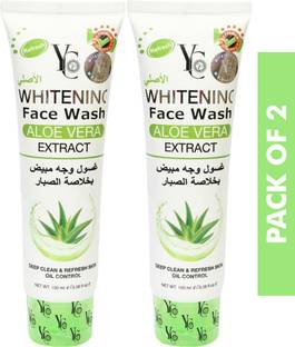YC Whitening Aloe Vera Extract , Deep Clean, Oil Control, PACK OF 2, 100ml Face Wash
