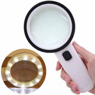 paliwalcreation 10 LED HD HIGH MAGNIFICATION 88 MM GLASS OPTICAL MAGNIFIER 88MM MAGNIFIER