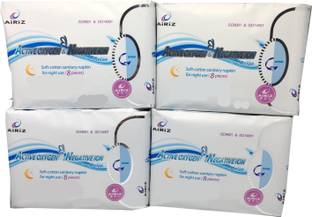 Tiens aiRiZ - ACTIVE OXYGEN & NEGATIVEION RELEX SOFT COTTEN SANITARY NAPKIN FOR NIGHT USE -(32 PIECES) Sanitary Pad