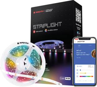 Zunpulse 5 meter 15W Smart LED Strip Light with App Control (Multicolour) Light Strip