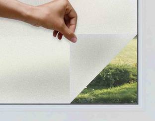 WALLDESIGN 121.92 cm Crystal Privacy Glass Film (24in x 48in) for Glass Door/Partition/Sliding Window Self Adhesive Sticker