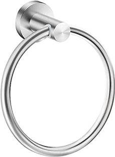 ND SANITATION Stainless Steel Napkin Ring Towel Hanger Napkin Holder Wall Mounted Silver Towel Holder