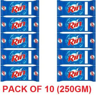 Rin Advance Big Bar Soap (Pack Of 10 ) New 10/250 GM NEW1010 Detergent Bar