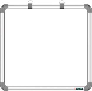 YAJNAS Non Magnetic 2 X 2 Feets, Double-Sided Writing Whiteboard & Chalkboard, Pack of 1 Whiteboards