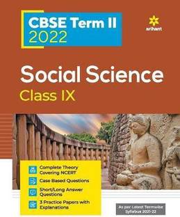 Arihant CBSE Social Science Term 2 Class 9 for 2022 Exam (Cover Theory and MCQs)