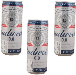 Budweiser Non Alcoholic Beer 330ml(Pack of 3)Imported Energy Drink