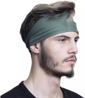 plutoprom RUNNING ATHLETIC Workout/Exercise,Stretch & Moisture Wicking Head Band (Green) Head Band