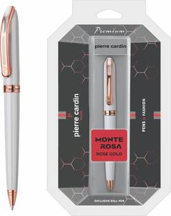 PIERRE CARDIN Monte Rosa Rose Gold & White Finish Exclusive Twist Mechanism Blister Pack Ball Pen