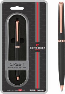 PIERRE CARDIN Crest Matte Black Ball Pen