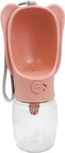 Jainsons Pet Products Dog Pink Water Bottle, Leak Proof Portable Puppy Water Dispenser Plastic Pet Bottle