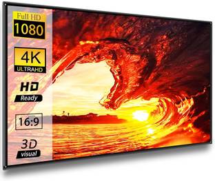 Vilro 110" Projector Screen,4K 16:9 Anti-Crease Indoor Outdoor (96" (W) x 54" (H) Projector Screen (Width 243 cm x 137 cm Height)