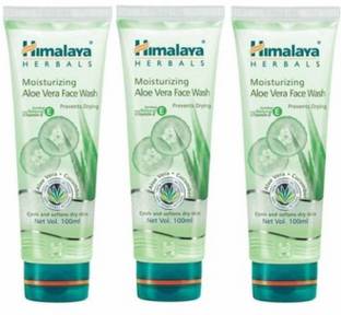 HIMALAYA Moisturizing Aloe Vera - (Pack of 3)  (300 ml) Face Wash