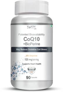 Vokin Biotech Coenzyme Q10 Plus BioPerine 125mg Supports Heart Health & Heart Function