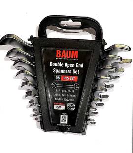 Baum ART - 12E/8M 8PCS SPANNER SET Double Sided Open End Wrench