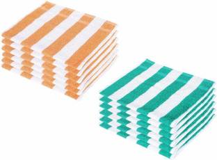 SOMUDEE Hand Towels Set of 12 Peice for wash Basin Soft Multicolor Multicolor Cloth Napkins