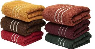 Weldeym Hand Towels 12" x 18" Size Cotton Multicolor Napkins (6 Sheets) Multicolor Cloth Napkins