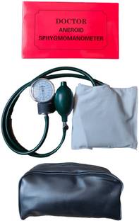 Agarwals Doctor Aneroid BP Machine Having Green Bladder & Bulb With Valve Japan Original Bp Monitor Cuff