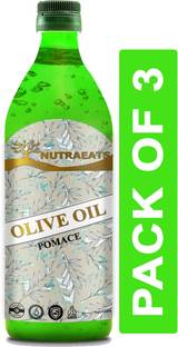 NutraEats Pomace Olive Oil , Jaitun tail, jaitun oil ( Combo Pack Of 3 ) Pro Olive Oil Plastic Bottle