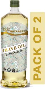 NutraEats Extra Virgin Olive Oil ( Combo Pack Of 2 ) Premium Olive Oil Plastic Bottle
