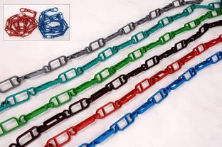 hias Plastic Chain Rope Hanging Clothes Multifuctional Hanger Set of 3 (Multicolor) Plastic Shirt Pack of 3 Hangers For  Shirt