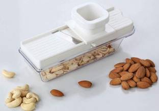 DULLWHALE Multipurpose Dry Fruit, Vegetable, Garlic Ginger Slicer, Cutter Straight Peeler