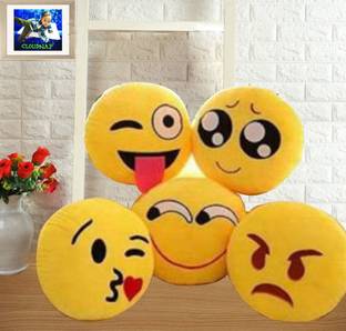 CLOUDNAP Microfibre Smiley Cushion Pack of 5