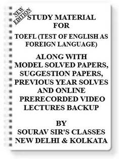 स्टडी मटेरियल ऑन Toefl (टेस्ट ऑफ इंग्लिश एज़ फारेन लैंग्वेज) [पैक ऑफ 4 बुक्स] विथ मॉडल क्वेश्चन पेपर्स + टॉपिकवाइज़ एनालिसिस + Mcq क्वेश्चन्स+ स्पेशल प्रैक्टिस सेट