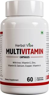 Herbal Vibe Multivitamin and Multimineral Capsule for Men and Women