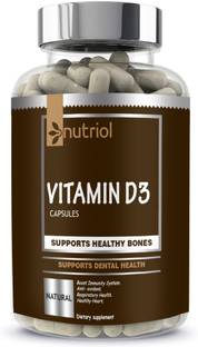 Nutriol Plant Based Vitamin D3 K2 MK7 Supplement Veg Advanced