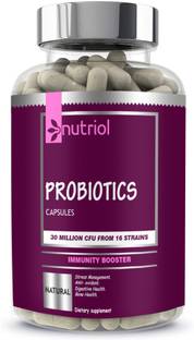 Nutriol Probiotic Supplement 30 Billion Cfu with 16 & Prebiotics Capsules Ultra