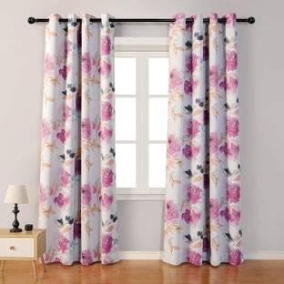 Fashion Point 154 cm (5 ft) Window Polyester Room Darkening Curtain (Pack Of 2)