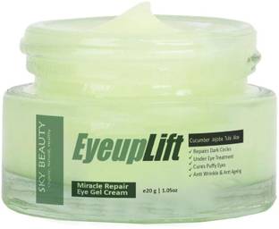 SKY BEAUTY ORGANIC Eyeuplift Under Eye Cream Gel for Dark Circle Puffy Eyes & Removal of Fine Lines
