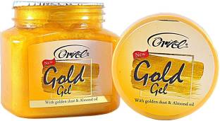 orvel Gold Face Massage Gel With Gold Dust/ For Smoothness and Radiance Face Wash