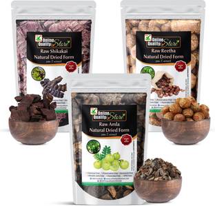 Online Quality Store Reetha Amla Shikakai (RAW Form) Combo Pack_300g