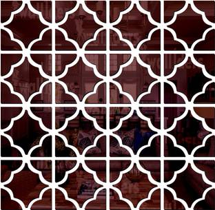 wall1ders 72 cm 16 Pattern Brown Self Adhesive Sticker