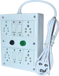 Robust five pin socket ,4 switch,1 fuse ,1 indicator ,2 M long cord 4  Socket Extension Boards