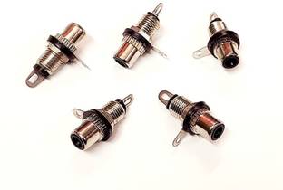 ERHIndia  TV-out Cable Pack of 5) RCA Female Black Color Socket RCA Pin