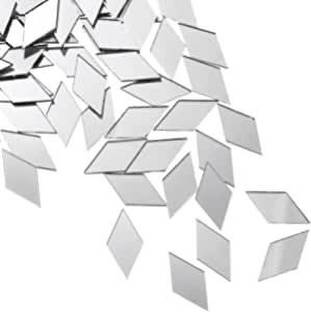 vig-r-tech Diamond Silver Mirror 200 Pcs for Works, Craft Work Art & Mirror Craft Material Art Clay